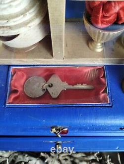 Vintage Oddities Curiosities Shadow Box Poison Hair Keys Weird