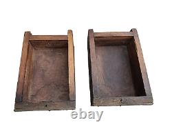 Vintage Old Antique Iron & Brass Work Rare Hut Shape Wooden Money / Jewelry Box