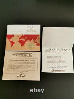 Vintage Omega Speedmaster / Seamaster Watch Inner /Outer Box Warranty Papers