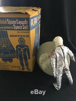 Vintage Original 1966 GI JOE Space Capsule With Box & Astronaut USA NASA Toy
