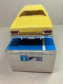 Vintage Original Mpc 1/25 Scale 1973 Plymouth Duster Promo Yellow Box And Decal