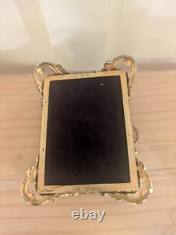 Vintage Ornate Brass Casket Jewelry Box, Mid Century French Style Trinket Box