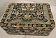 Vintage Ornate Cloisonne Enameled Floral Gold Guilded Jewlery Box