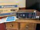Vintage Panasonic Flip Clock Radio Rc-6004 Am Fm Brand New In Box Wood Grain
