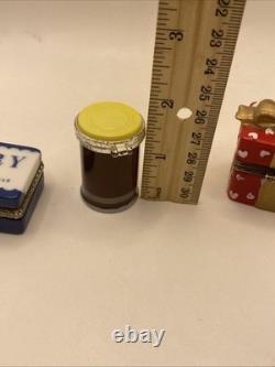 Vintage PHB Porcelain Trinket Boxes. Ivory Soap, Hersey Syrup & Mini Gift