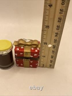 Vintage PHB Porcelain Trinket Boxes. Ivory Soap, Hersey Syrup & Mini Gift