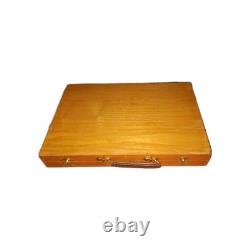 Vintage Painters Box Wood Breifcase