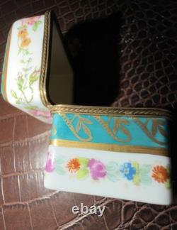 Vintage Parisian Limoges Porcelain Trinket & Perfume Box Complete Set