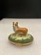 Vintage Peint Main France Artoria Limoges Welsh Corgi Dog Trinket Box
