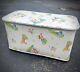Vintage Pep'mint Kids Toy Box 1950's Quilted Plastic Treasure Chest Peppermint