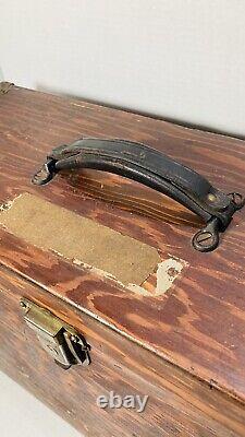 Vintage Pine Grain Box 9 Drawer Pine Wood Machinist Chest Tool tackle Box