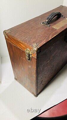 Vintage Pine Grain Box 9 Drawer Pine Wood Machinist Chest Tool tackle Box