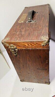 Vintage Pine Grain Box 9 Drawer Pine Wood Machinist Chest Tool tackle Box