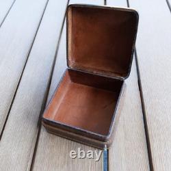 Vintage Pineider Firenze-Roma Italian Leather Box