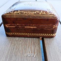 Vintage Pineider Firenze-Roma Italian Leather Box