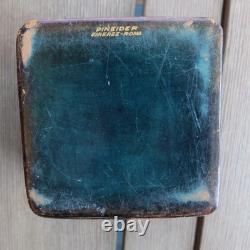 Vintage Pineider Firenze-Roma Italian Leather Box