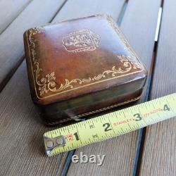 Vintage Pineider Firenze-Roma Italian Leather Box