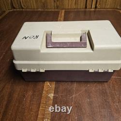 Vintage Plano 960 Tackle Box Loaded with Luhr Jensen Krocodile, Needlefish