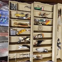 Vintage Plano 960 Tackle Box Loaded with Luhr Jensen Krocodile, Needlefish