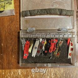 Vintage Plano 960 Tackle Box Loaded with Luhr Jensen Krocodile, Needlefish Vintage Plano 960 Tackle Box Loaded with Luhr Jensen Krocodile, Needlefish