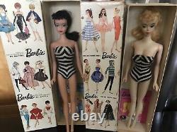 Vintage Ponytail Barbie Doll 3 and 4 with Box