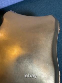 Vintage Porcelain Trinket Box with Gold-Tone Exterior Hinged Vanity Keepsake