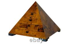 Vintage Pyramid Jewelry Box Maitland Smith Tesselated
