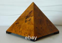 Vintage Pyramid Jewelry Box Maitland Smith Tesselated