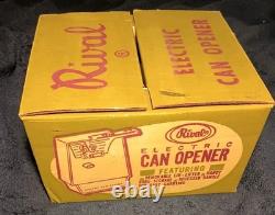 Vintage RIVAL Model 753 Can Opener White NEW in Box 1968 NOS