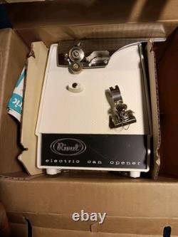 Vintage RIVAL Model 753 Can Opener White NEW in Box 1968 NOS