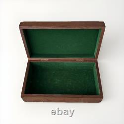 Vintage Ralph Lauren Polo Box Wooden with Polo Players Equestrian Motif Hinged