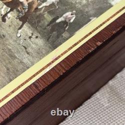 Vintage Ralph Lauren Polo Box Wooden with Polo Players Equestrian Motif Hinged