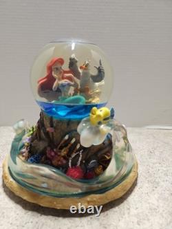 Vintage Rare Disney 1989 Little Mermaid Musical Light Up Water Globe NO BOX