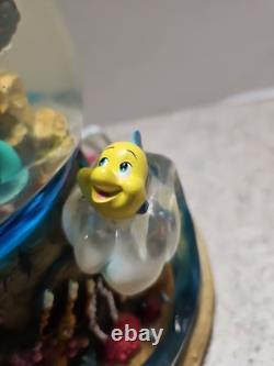 Vintage Rare Disney 1989 Little Mermaid Musical Light Up Water Globe NO BOX