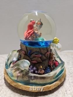 Vintage Rare Disney 1989 Little Mermaid Musical Light Up Water Globe NO BOX