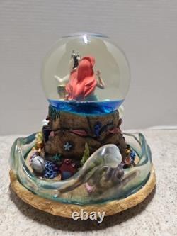 Vintage Rare Disney 1989 Little Mermaid Musical Light Up Water Globe NO BOX