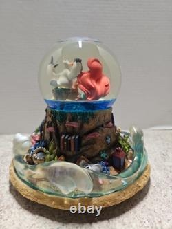 Vintage Rare Disney 1989 Little Mermaid Musical Light Up Water Globe NO BOX