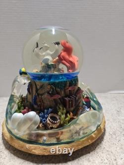 Vintage Rare Disney 1989 Little Mermaid Musical Light Up Water Globe NO BOX