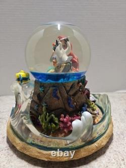 Vintage Rare Disney 1989 Little Mermaid Musical Light Up Water Globe NO BOX