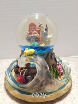 Vintage Rare Disney 1989 Little Mermaid Musical Light Up Water Globe NO BOX