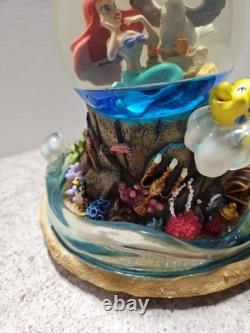 Vintage Rare Disney 1989 Little Mermaid Musical Light Up Water Globe NO BOX