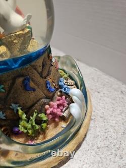 Vintage Rare Disney 1989 Little Mermaid Musical Light Up Water Globe NO BOX