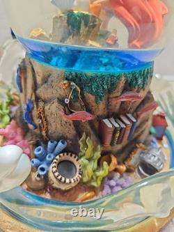 Vintage Rare Disney 1989 Little Mermaid Musical Light Up Water Globe NO BOX