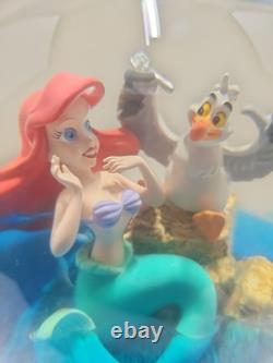 Vintage Rare Disney 1989 Little Mermaid Musical Light Up Water Globe NO BOX