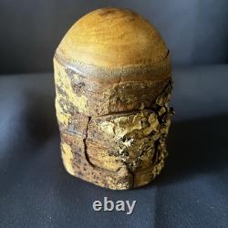 Vintage Raymond Pelton Limb Wood Puzzle Box 1982 Hand Carved Folk Art
