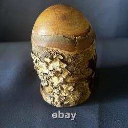 Vintage Raymond Pelton Limb Wood Puzzle Box 1982 Hand Carved Folk Art