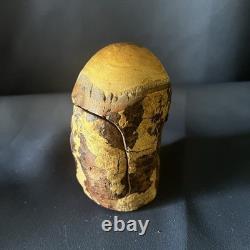 Vintage Raymond Pelton Limb Wood Puzzle Box 1982 Hand Carved Folk Art