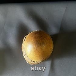 Vintage Raymond Pelton Limb Wood Puzzle Box 1982 Hand Carved Folk Art