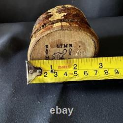 Vintage Raymond Pelton Limb Wood Puzzle Box 1982 Hand Carved Folk Art
