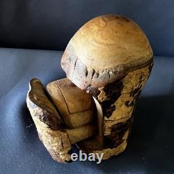 Vintage Raymond Pelton Limb Wood Puzzle Box 1982 Hand Carved Folk Art